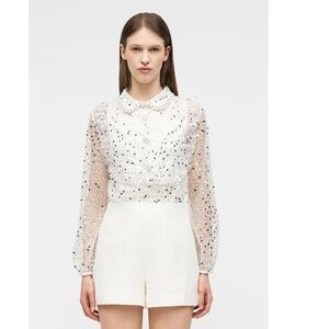 Istrasso Collared Tweed Romper